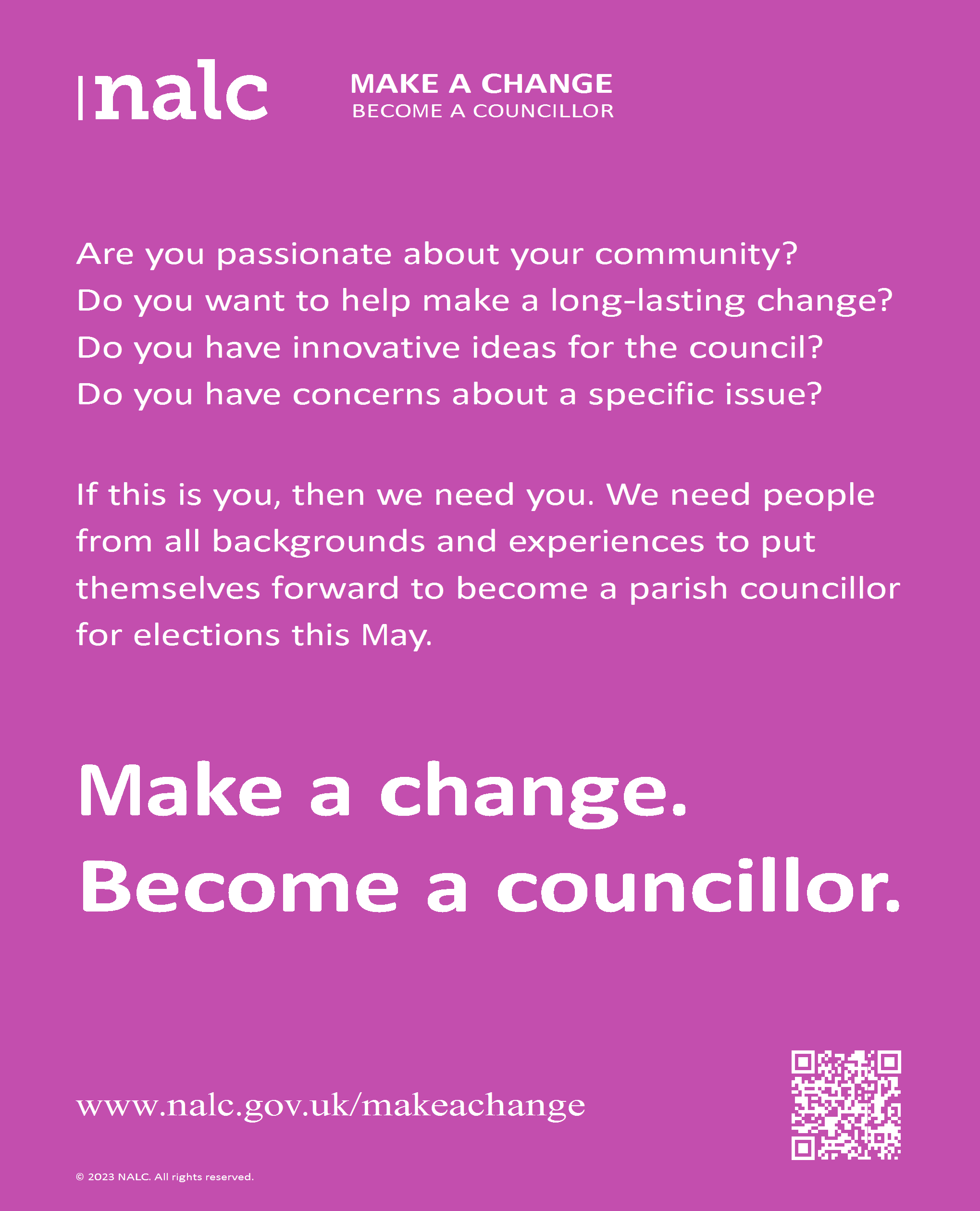 Make a Change flyer