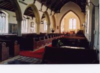 Interior view of St Peters Church Palgrave